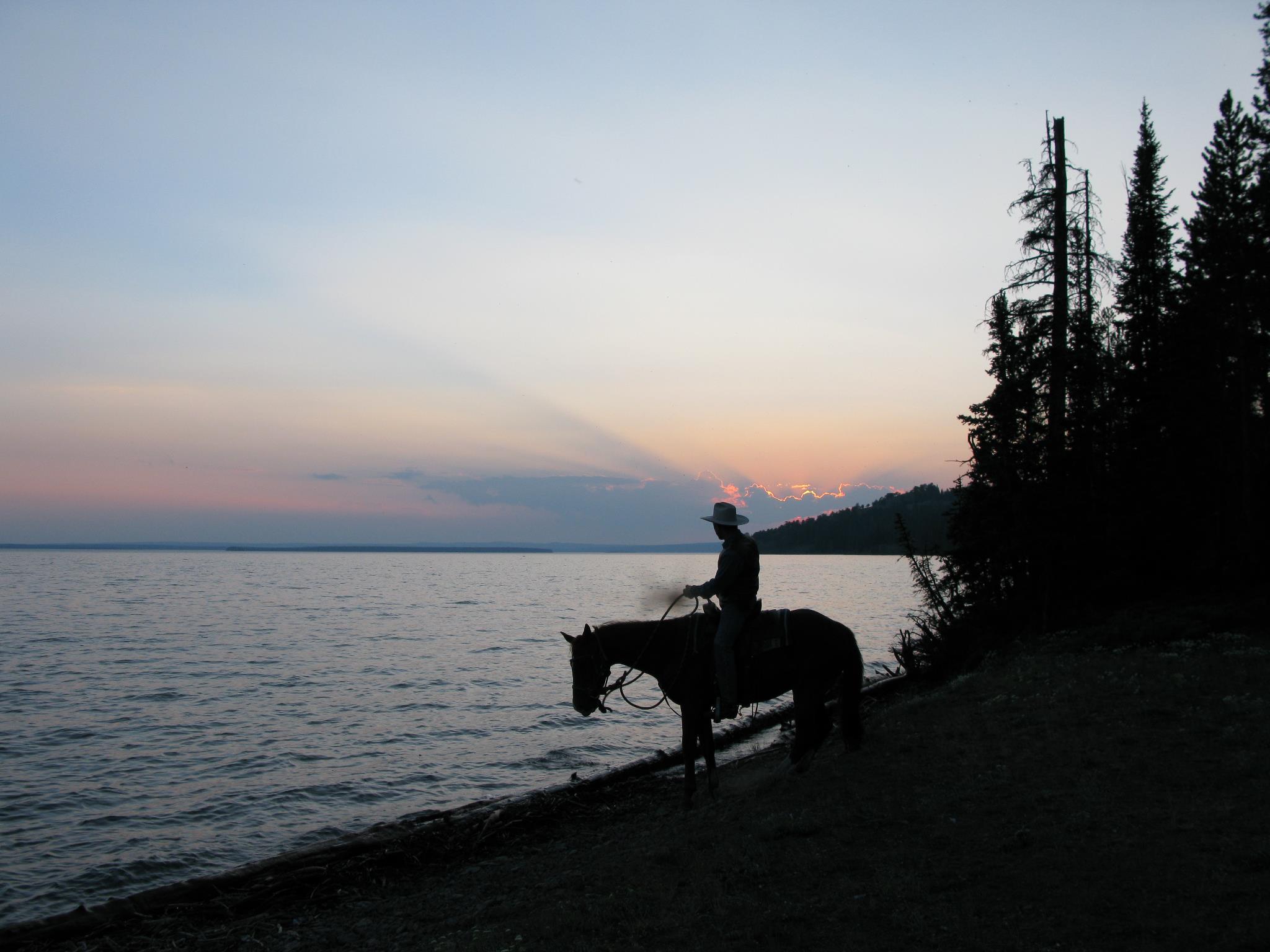 Jett and Rastis on Yellowstone Lake